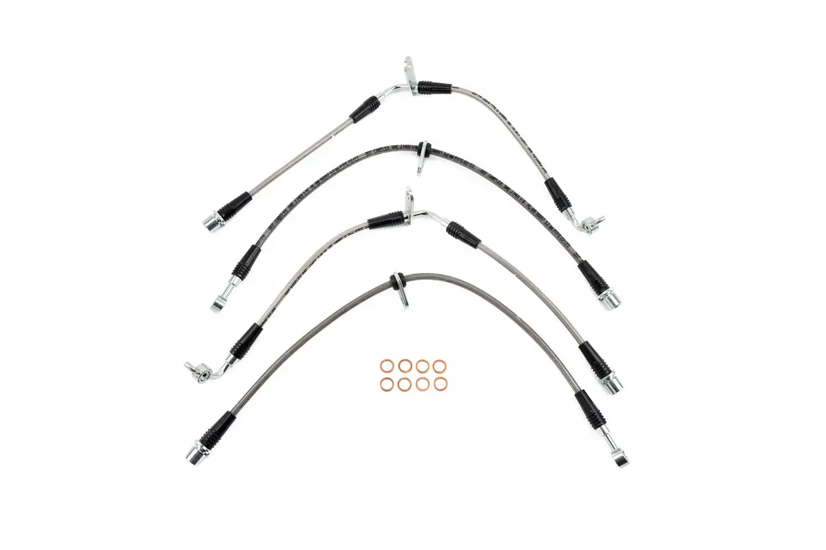 Ams Stainless Steel Brake Lines - Fits 2022-2024 Subaru Wrx 1