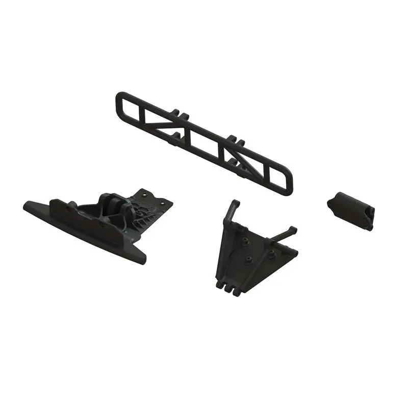 Arrma Lower Skid And Bumper Mount Set, Black 1