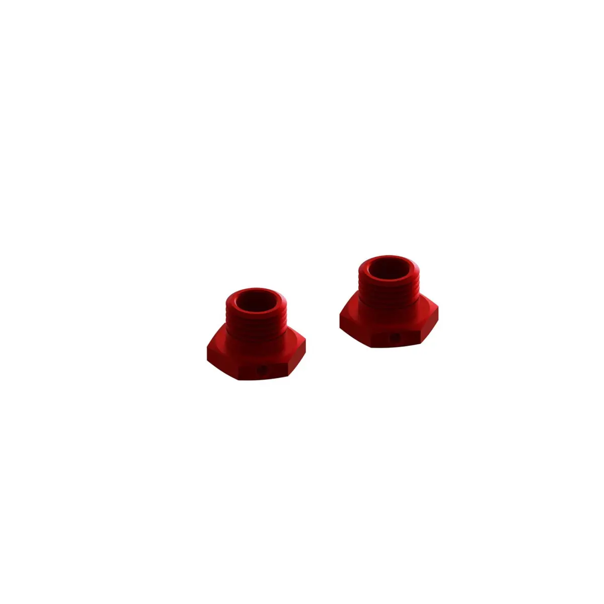 Arrma Aluminum Wheel Hex 17Mm 14.6Mm Thick Red (2) 1
