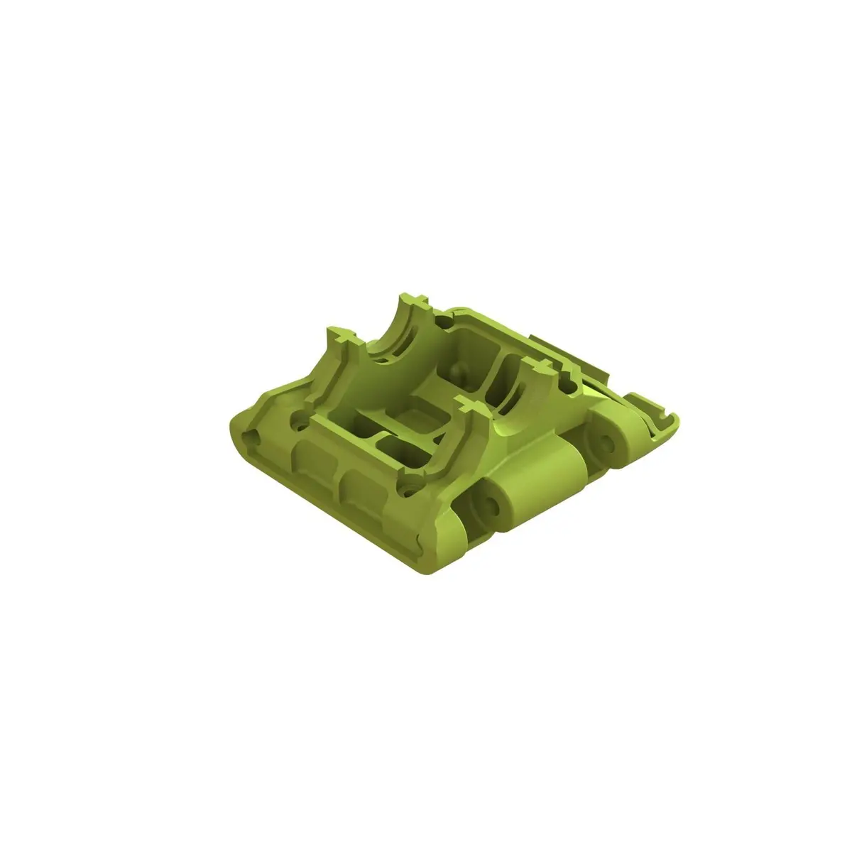 Arrma Rear Lower Skid/Gearbox Mount, Fluorescent Yellow 1