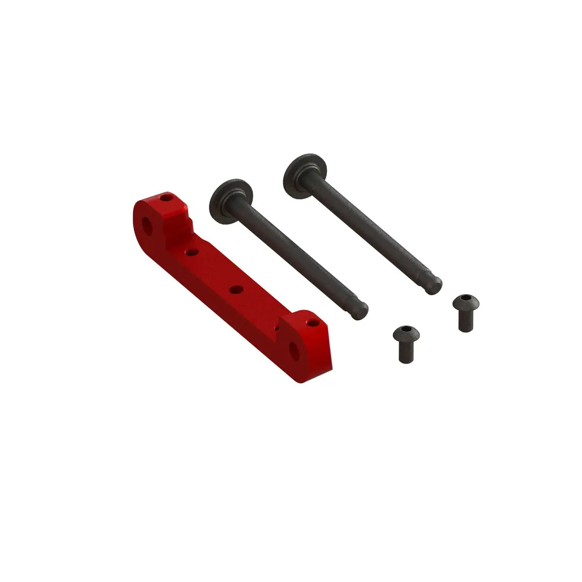 Arrma Front Upper Aluminum Suspension Mount Cnc, Red: Exb 1
