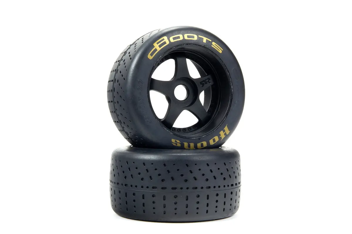 Arrma Dboots Hoons 53/107 2.9 Pre-Mounted Belted Tires, Gold, 17Mm Hex, 5-Spoke (2) 1