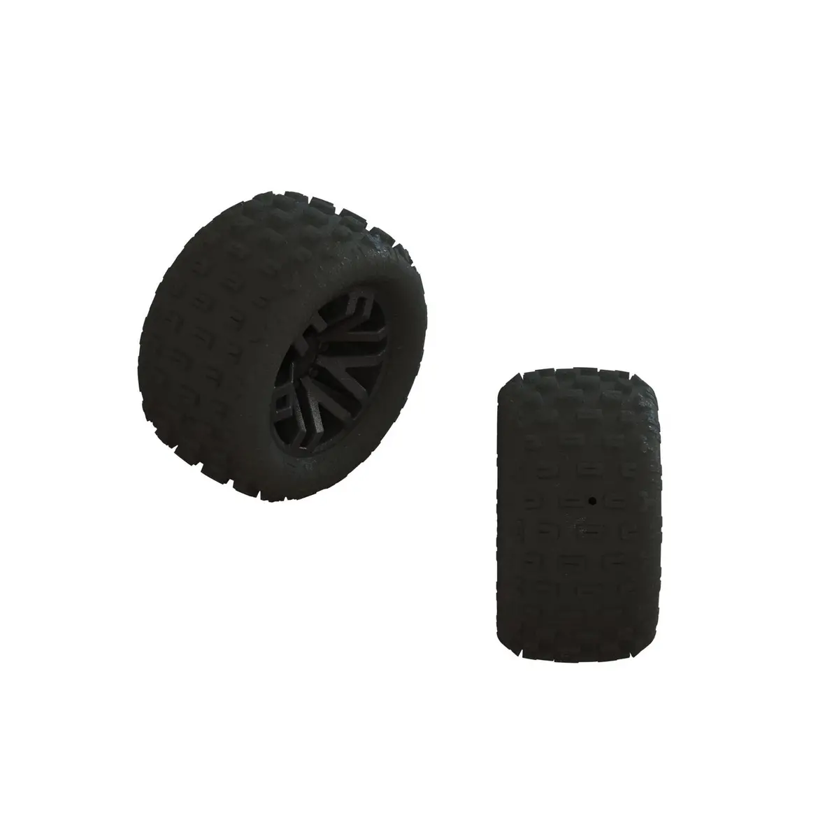 Arrma Dboots 'Fortress' Tire Set Glued (Black) (2 Pairs) 1