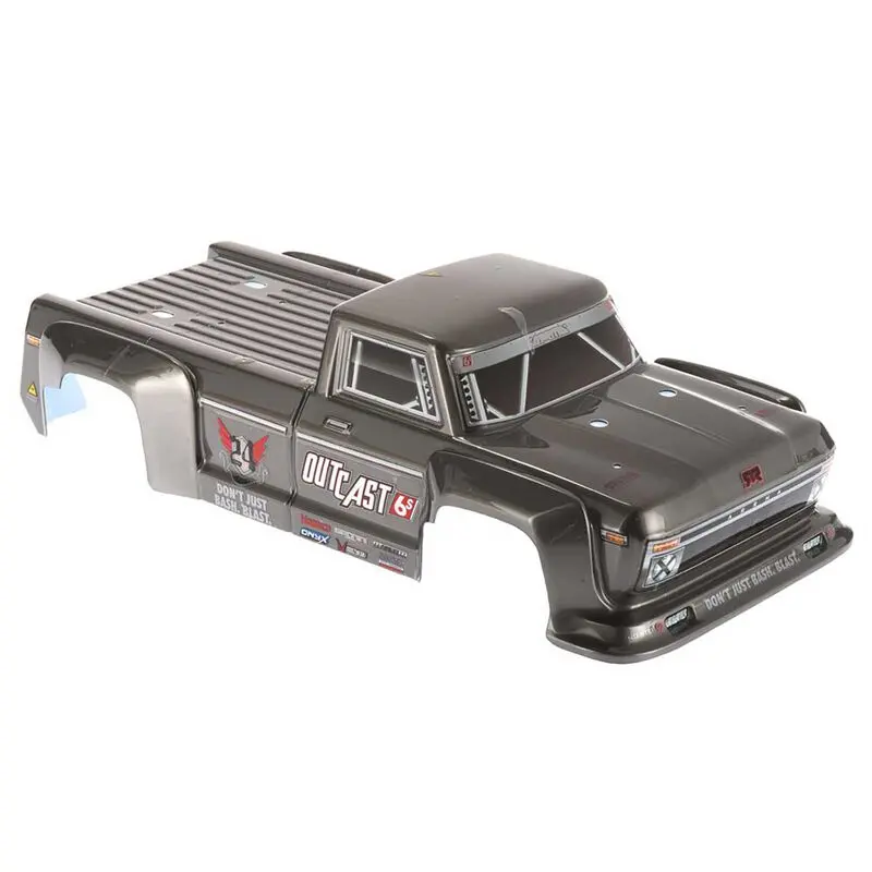 Arrma 1/8 Painted Body, Silver: Outcast 1