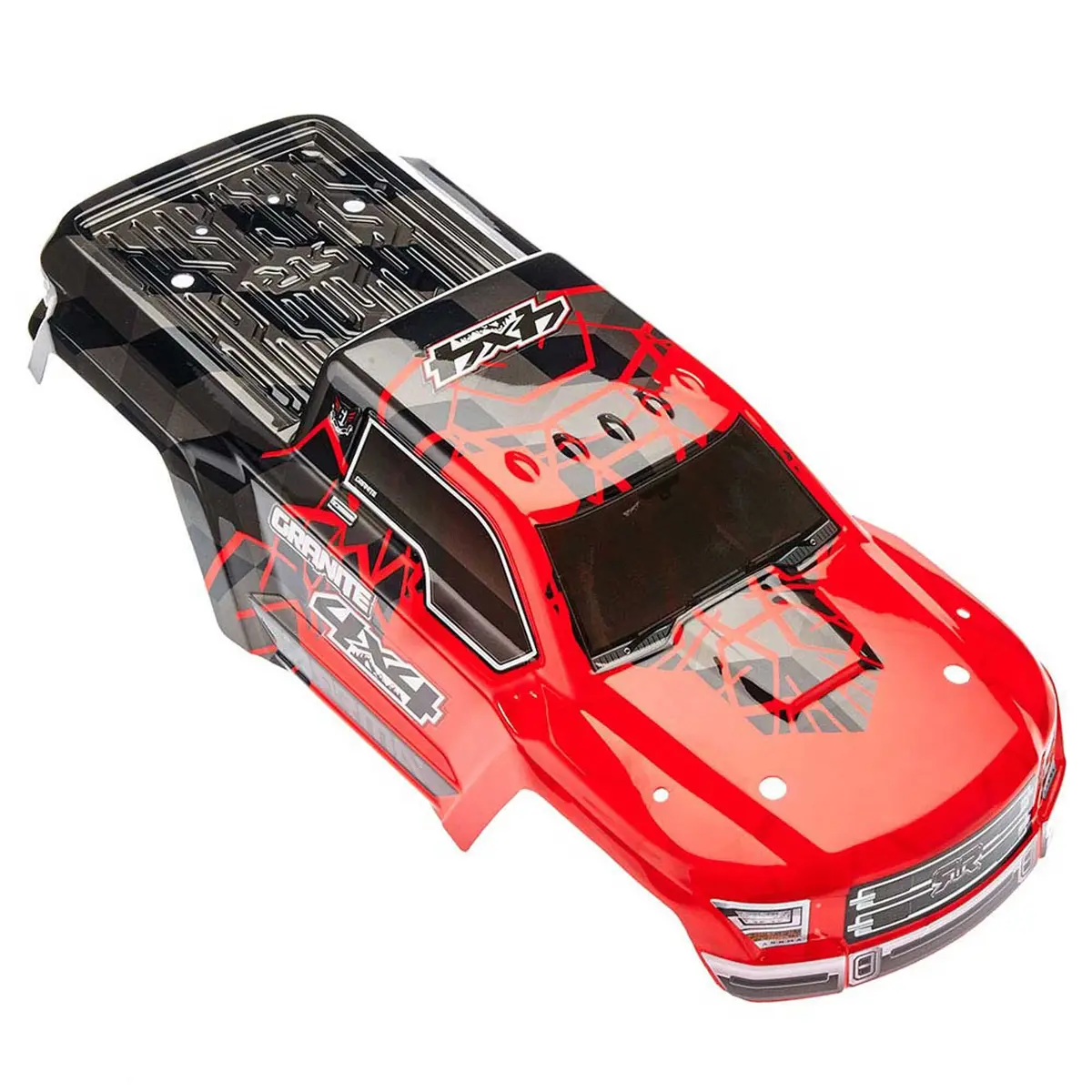 Arrma Painted Body With Decal Trim, Red: Granite 4X4 Mega 1