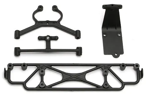 Team Associated Rear Bumper/Brace/Skid Plate Set 1