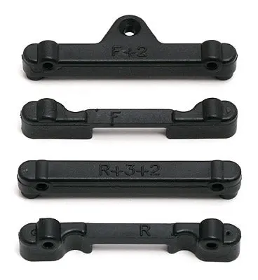 Team Associated Front & Rear Arm Mounts, F, F+2, +2 Deg. Kickup, Std 1