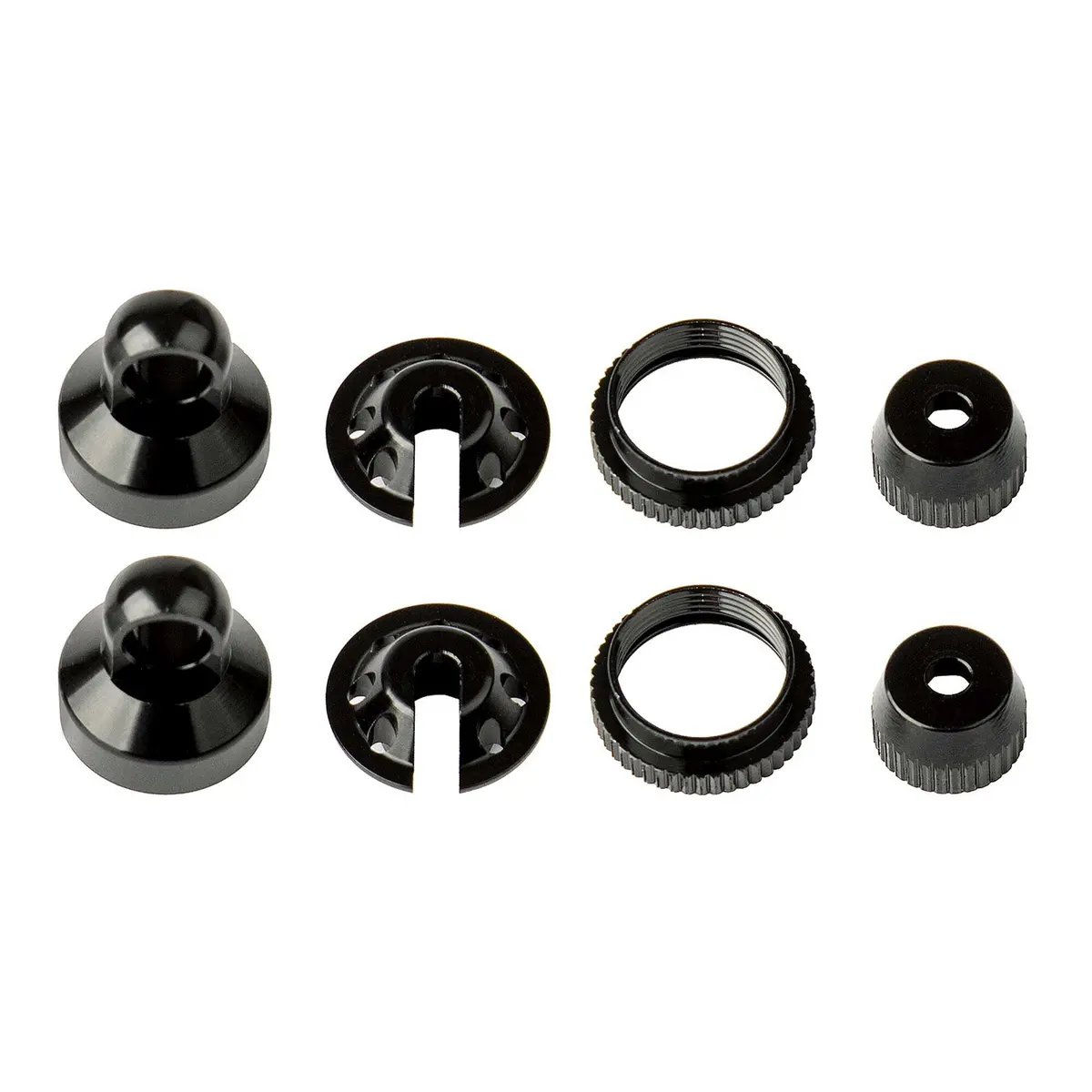 Element Rc Shock Parts, Black Aluminum: Enduro 1