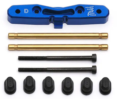 Team Associated Blue Aluminum D-Plate, With Pins 1