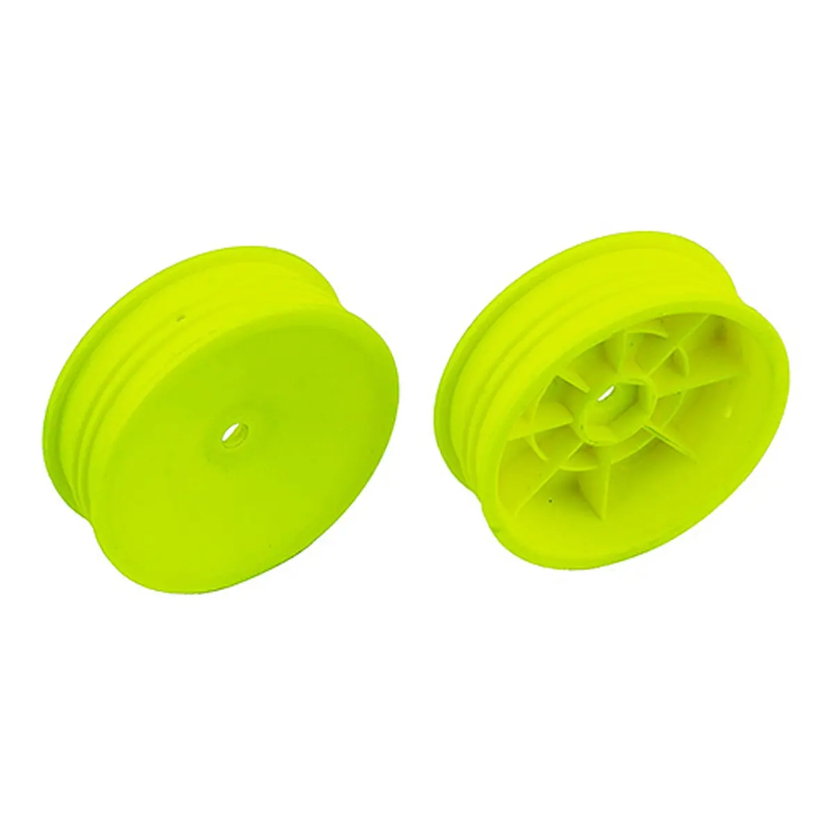 Associated 12Mm Hex 2.2 Slim Front Buggy Wheels (2), Yellow: B6 1