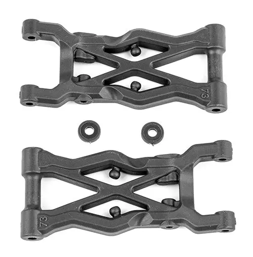 Team Associated Rc10b6.2 Ft Rear Suspension Arms 73Mm, Carbon 1