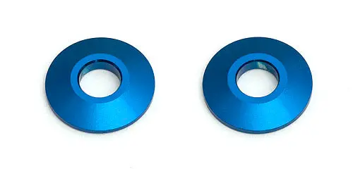 Team Associated Rear Axle Wheel Spacers, Blue Aluminum 1