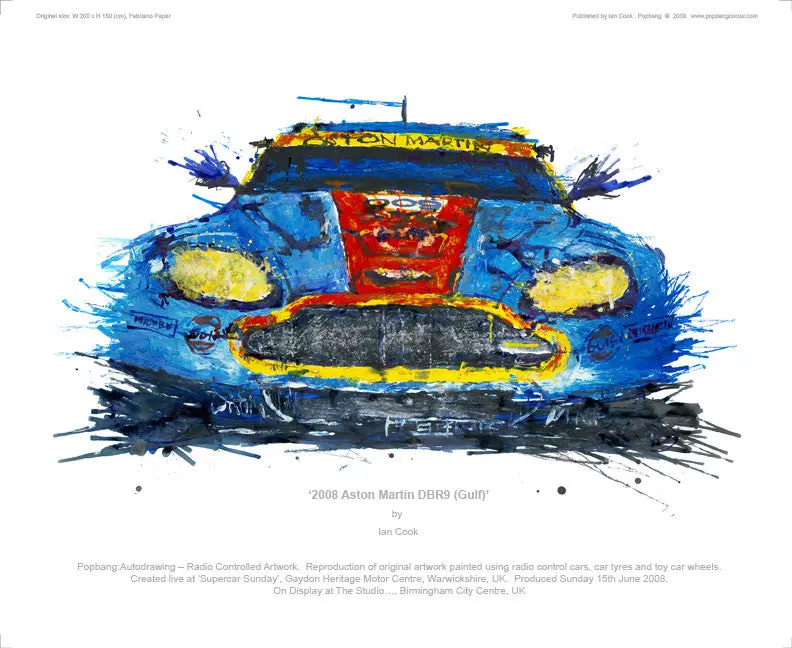 Aston Martin Dbr9 (Gulf) Art Print 1
