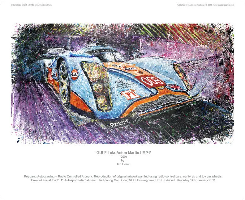 Aston Martin Gulf Lola Lmp1 Art Print 1