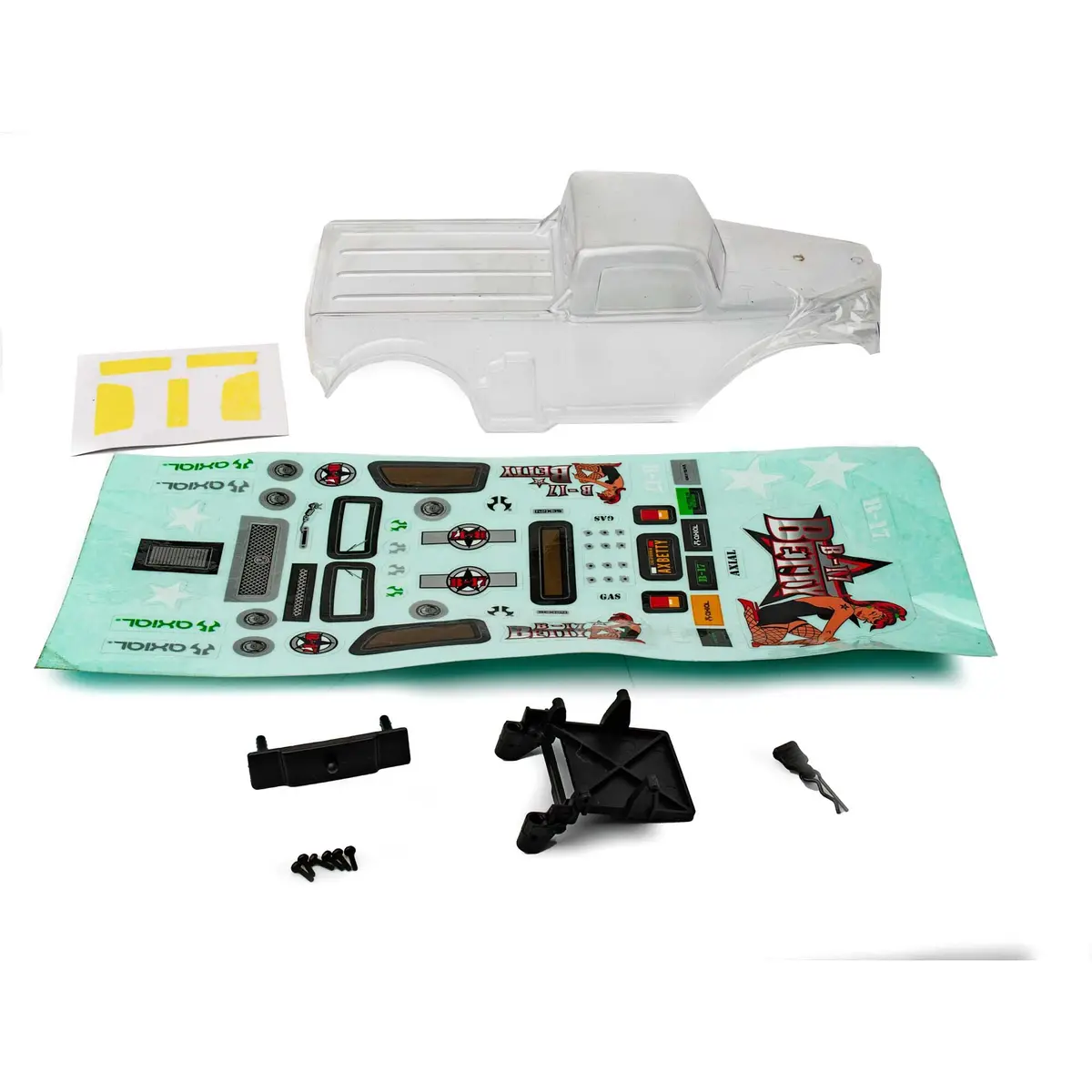 Axial B-17 Betty Body, Clear & Precut: Scx24 1