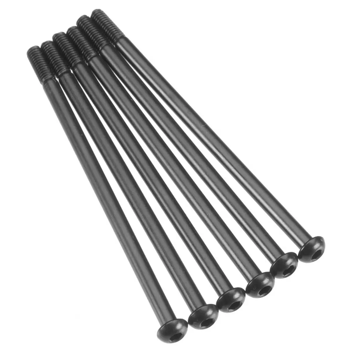 Axial Hex Socket Button Head Screw Shaft M3x61mm Blk 1