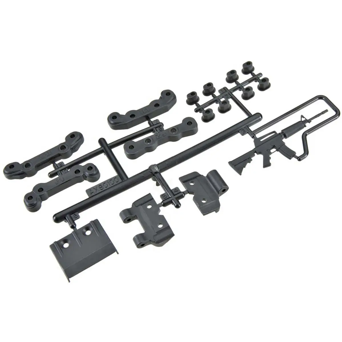 Axial Chassis Guard Toe Block Insert Set Fr Re 1