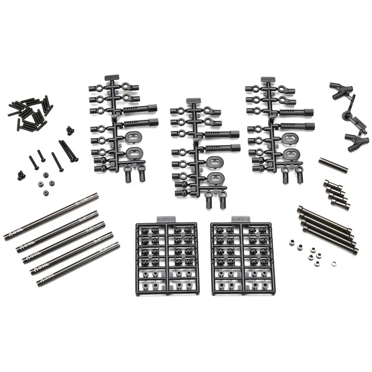 Axial Aluminum Wheelbase Links Set 11.4 (290Mm) 1