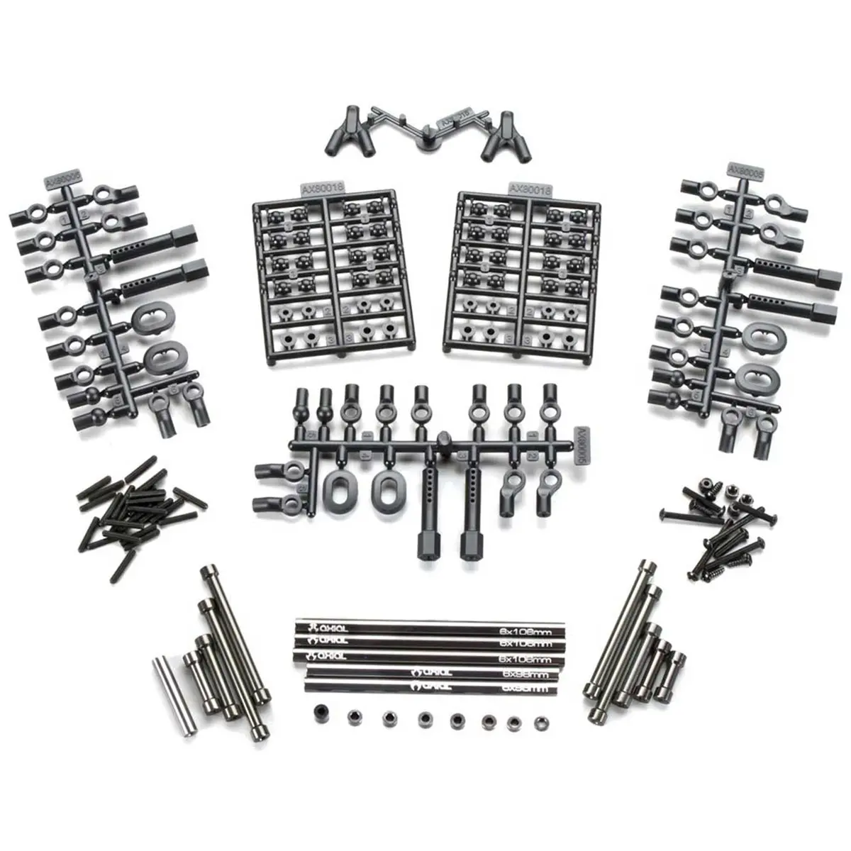 Axial Aluminum Wheelbase Links Set 12.3 (313Mm) 1