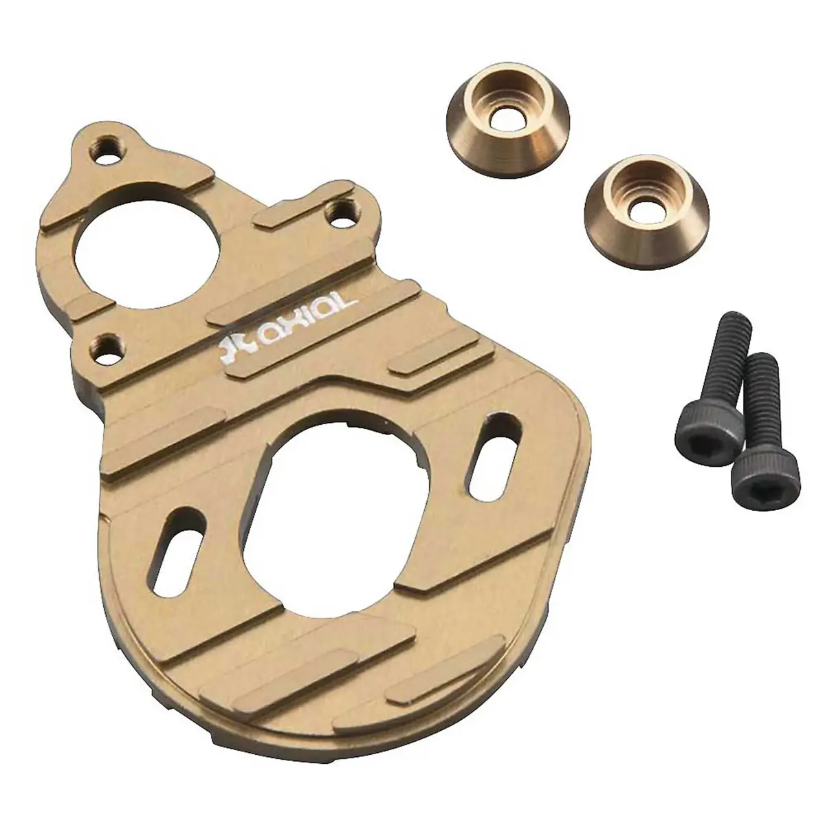 Axial Machined Motor Plate Hard Anodized 1