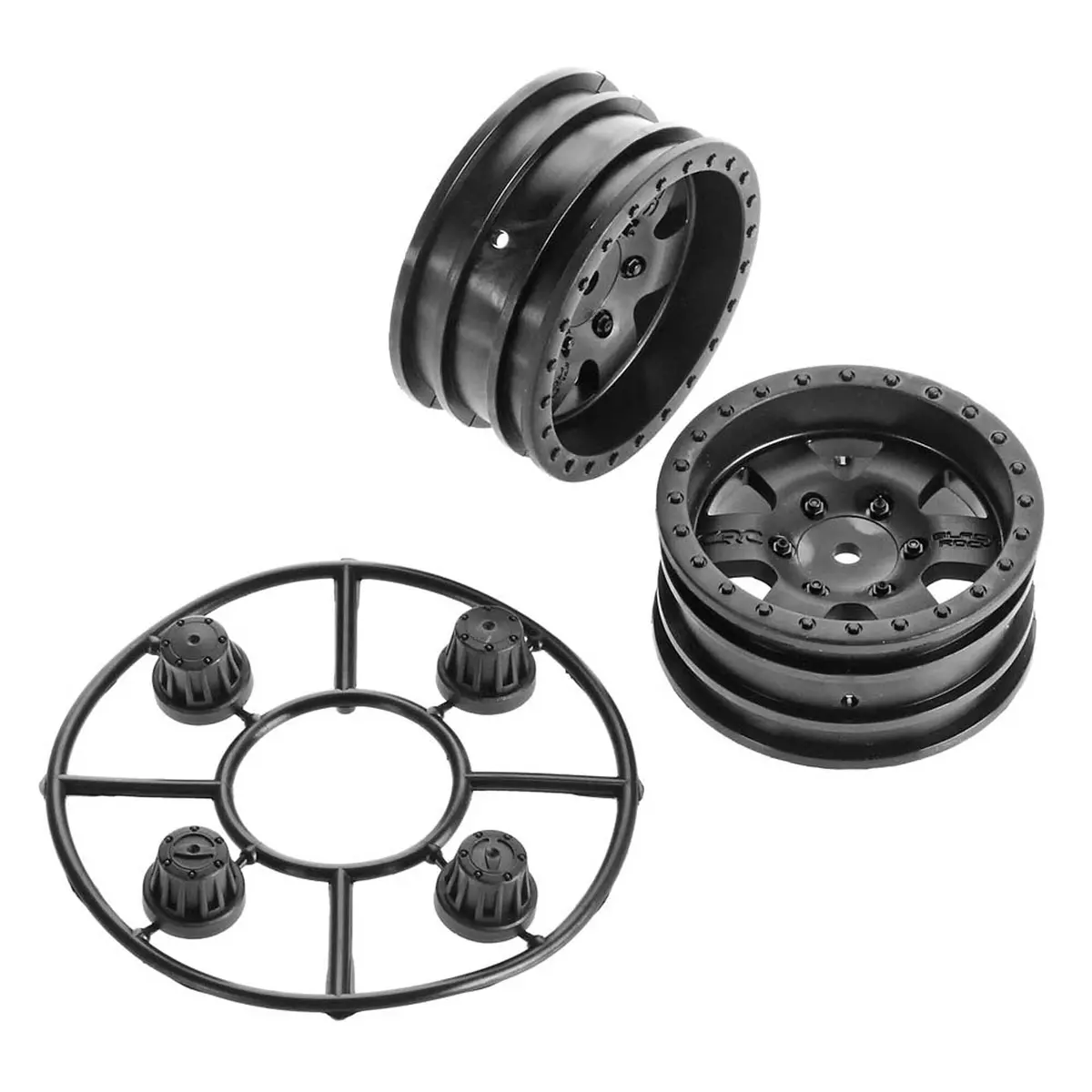 Axial 1/10 1.9 Black Rock Crc Wheels, 12Mm Hex (2) 1