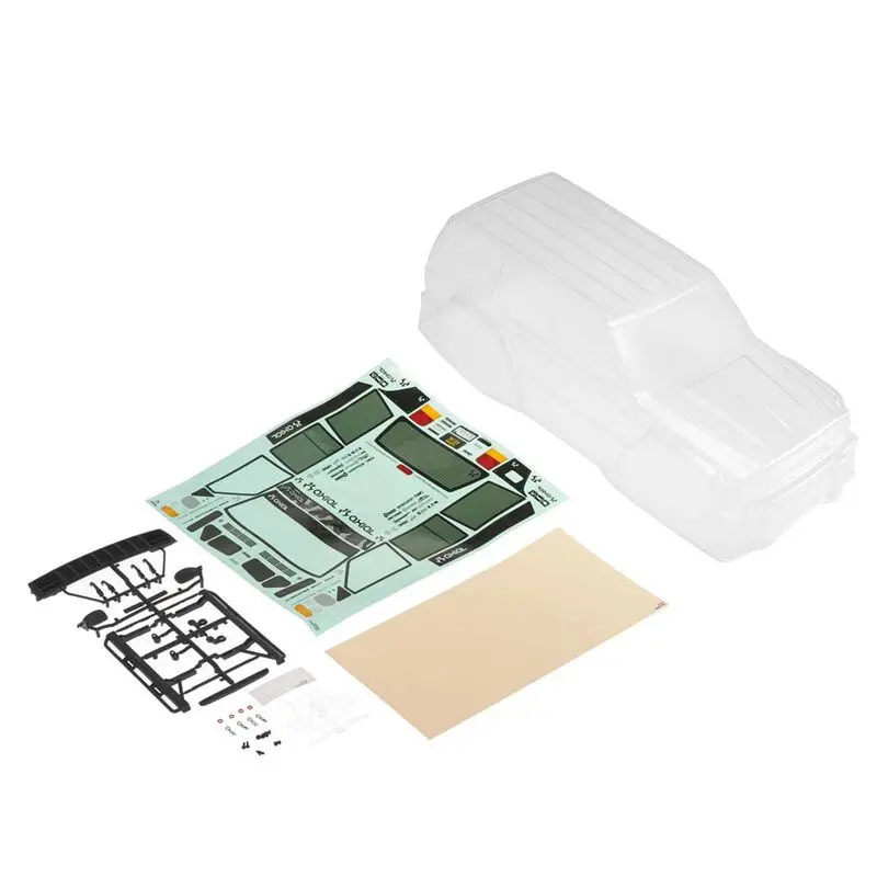 Axial 1/10 2000 Jeep Cherokee Clear Body With Decals And Hardware 1
