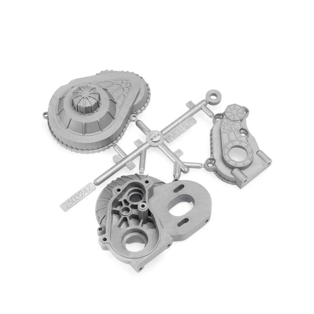 Axial Lcx Transmission Case Silver 1