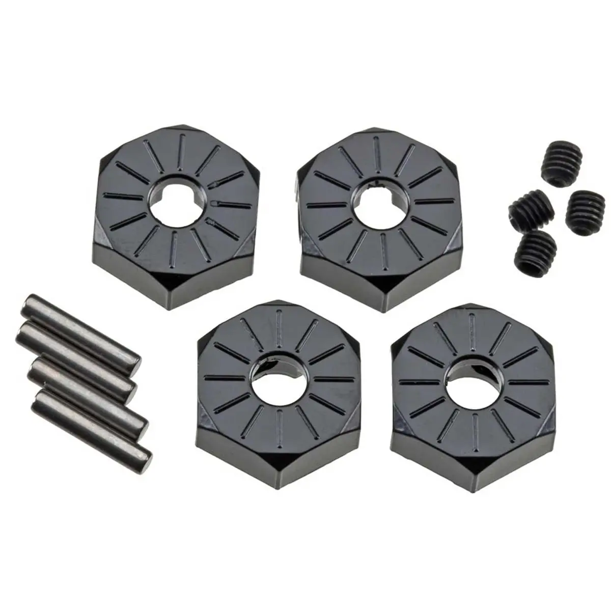 Axial Aluminum Hub Narrow 12Mm Black (4) 1
