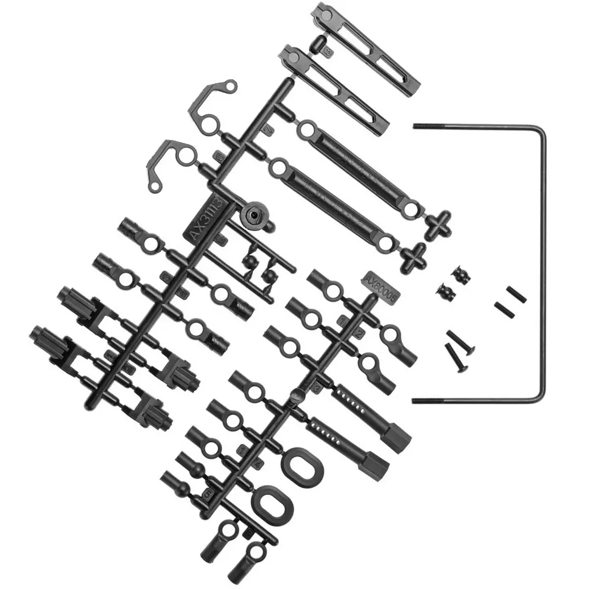 Axial Rear Sway Bar Set Soft Rr10 1