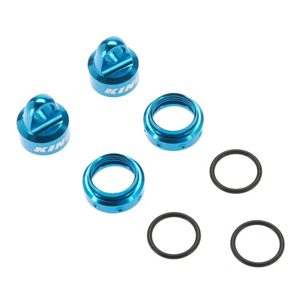 Axial King Shocks Aluminum Caps Collar Set 12Mm Blue 1