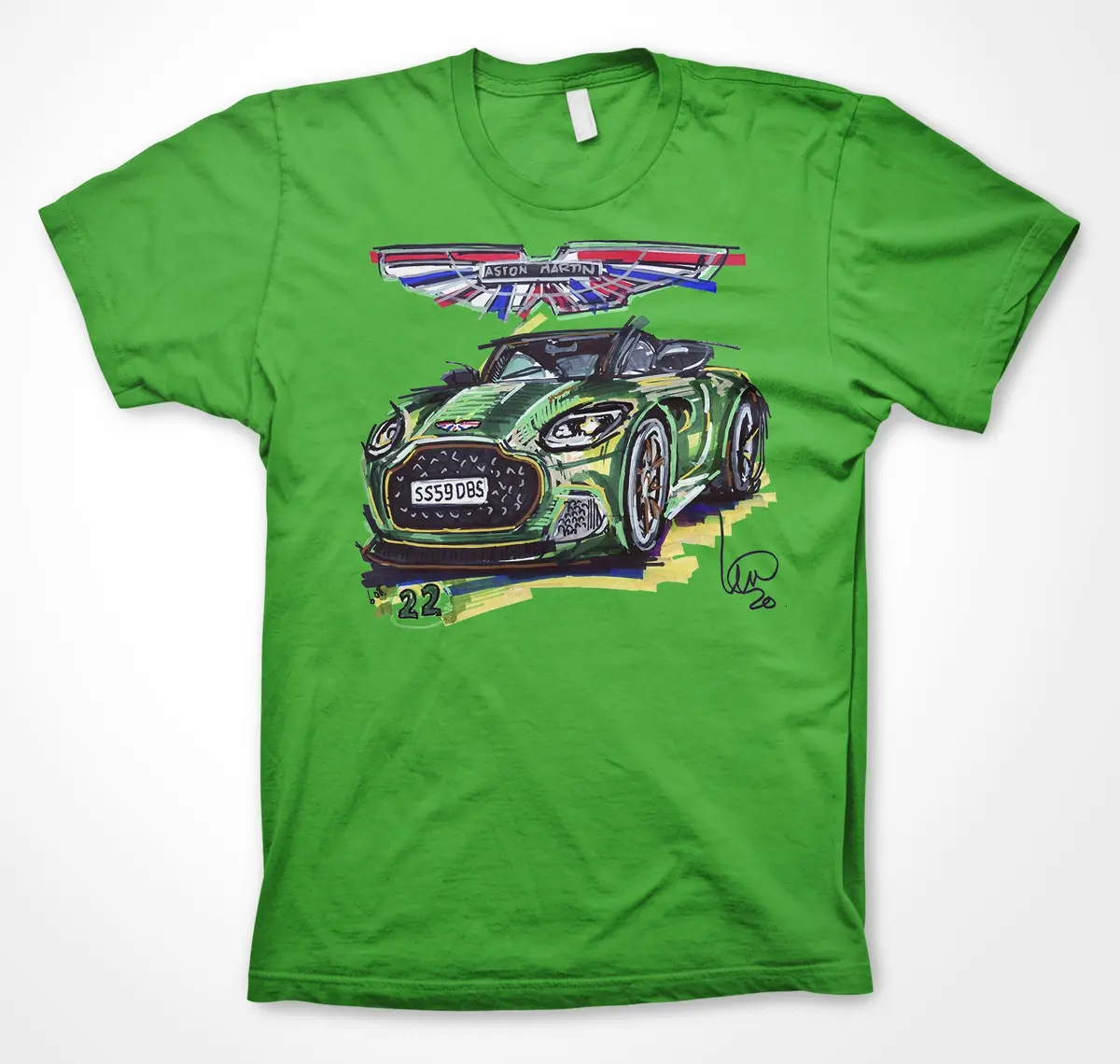 Aston Martin DBS Unisex T-Shirt – James Bond-Era Grand Tourer Style