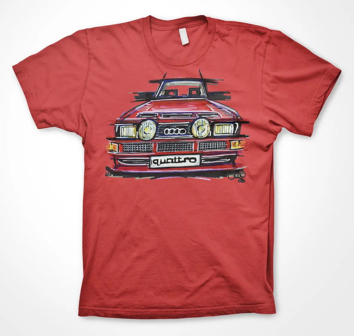 Audi Quattro #Continuouscar Unisex T-Shirt 1