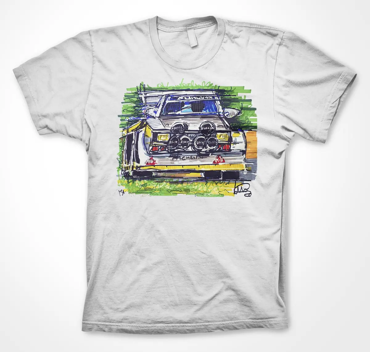 Audi Quattro Sport Rally #Continuouscar Unisex T-Shirt 4