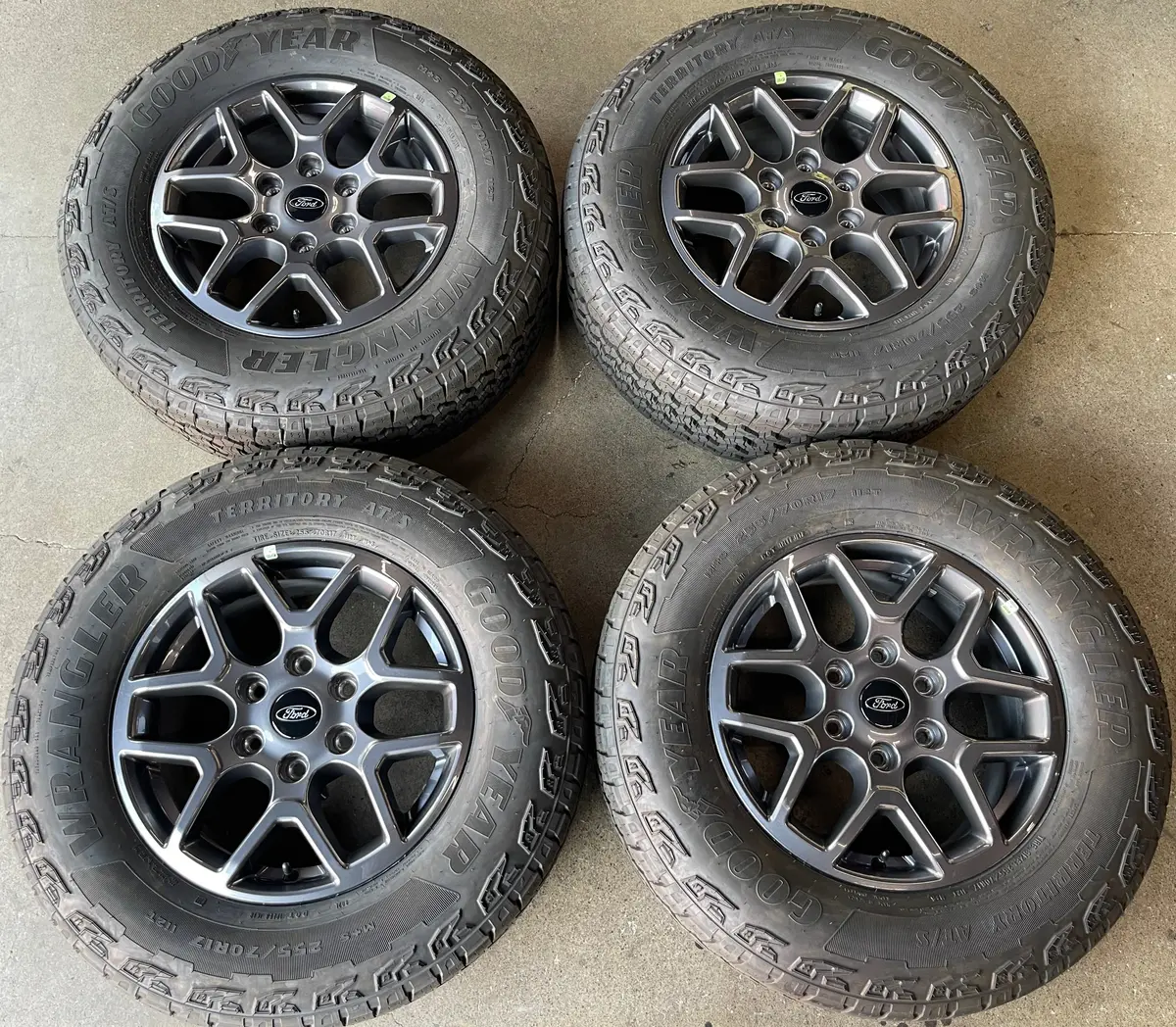 Sold 2024 Ford Ranger Factory 17 Wheels Tires Oem Rims N1wc1007c4a Goodyear At 2557017 1