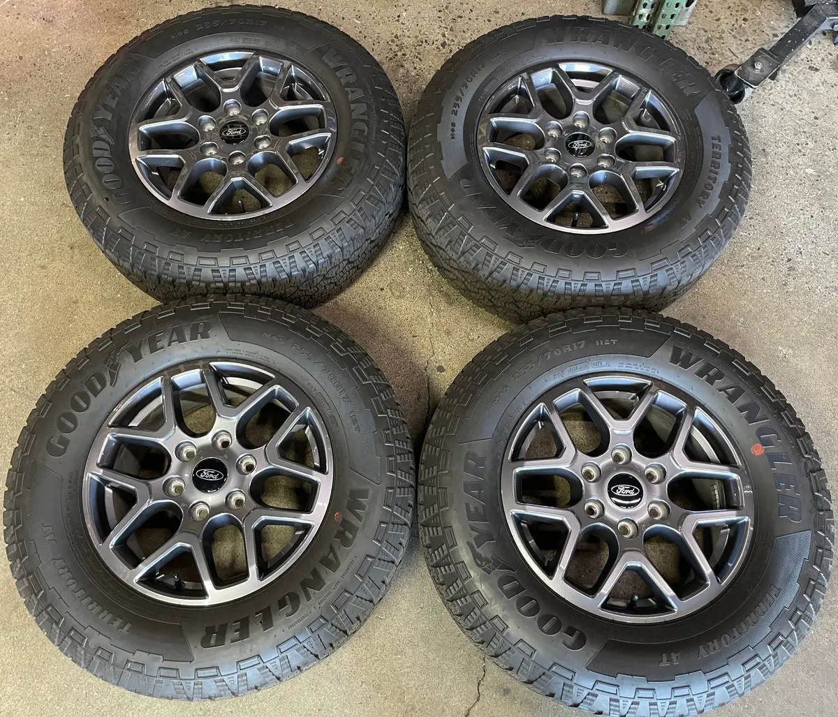 Sold 2024 Ford Ranger Factory 17 Wheels Tires Oem Rims N1wc1007c4a Goodyear At 2557017 1