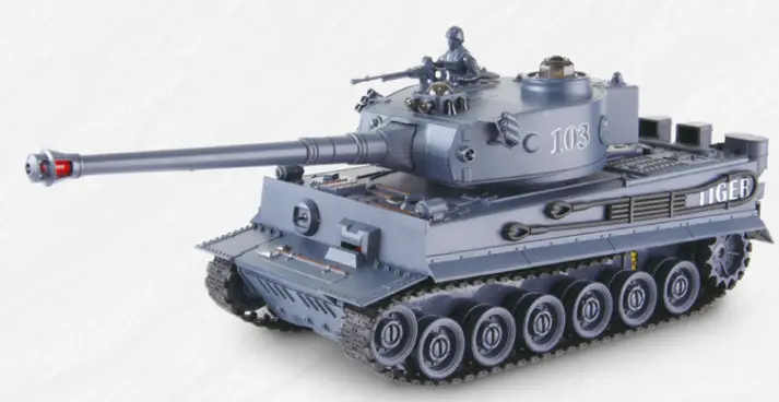 Zegan 1:28 R/C Battle Tank Tiger 1 Vs Bunker 1