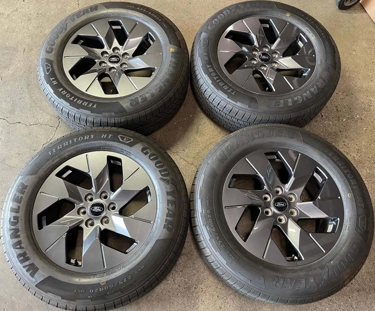 Sold 2025 Ford F150 Lightning Ev Factory 20 Wheels Tires Rims Oem Nl381007ba Goodyear 1