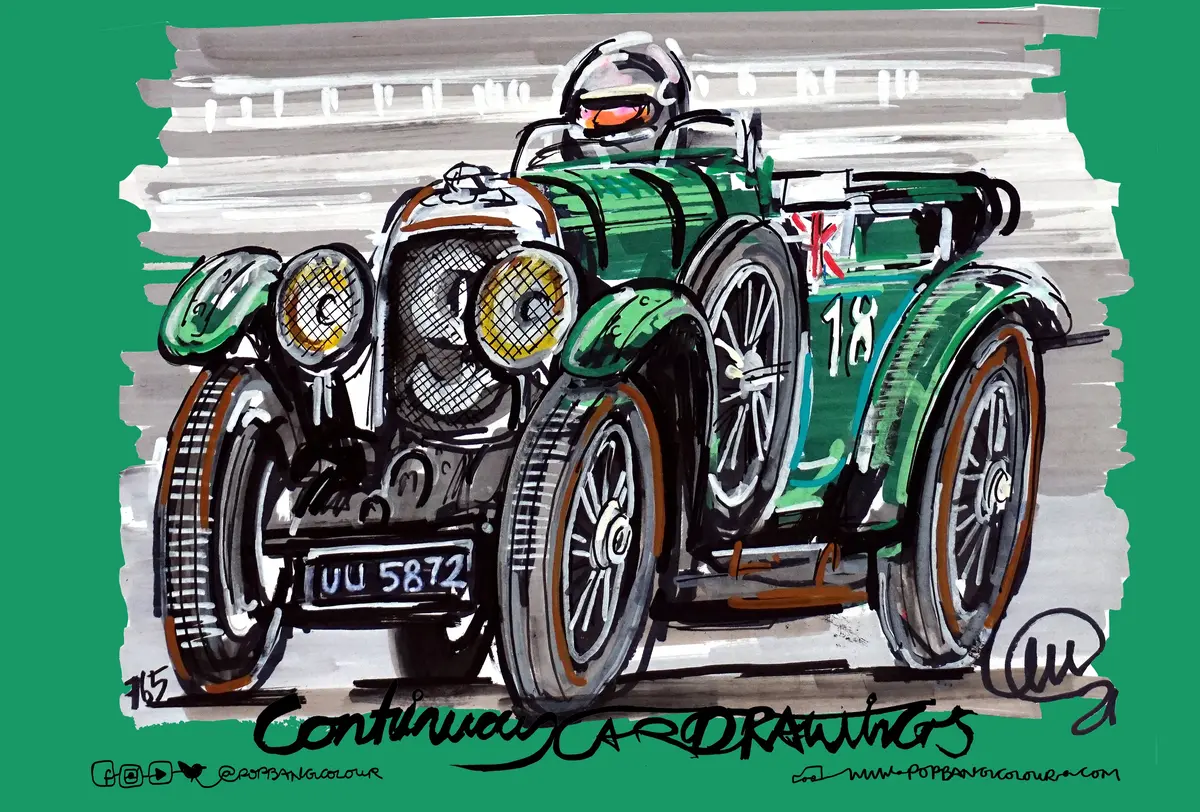 Bentley Blower | #Continuouscar Metal Print | 30Cm X 20Cm 1
