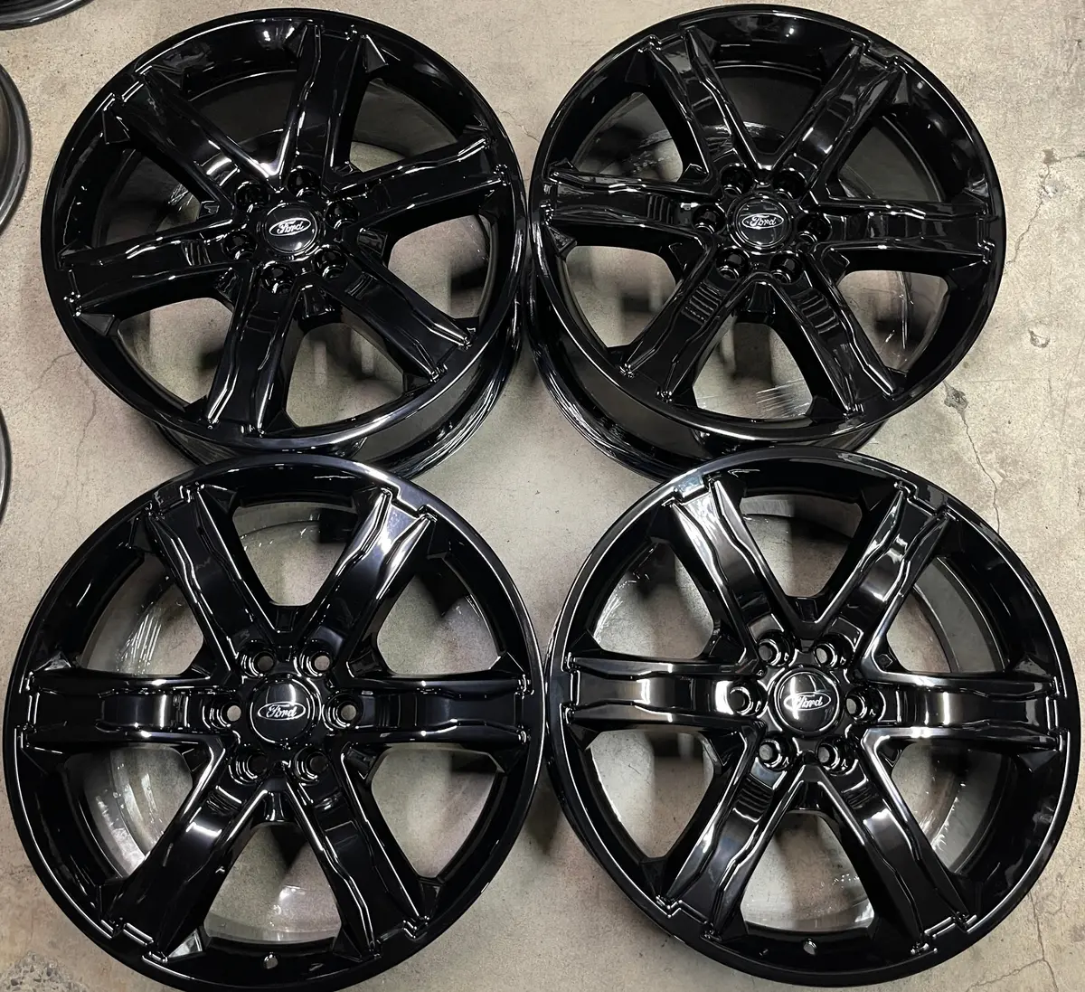 Sold Four 2022 Ford Expedition Stealth Factory 22 Wheels Oem Rims F150 Gloss Black 1