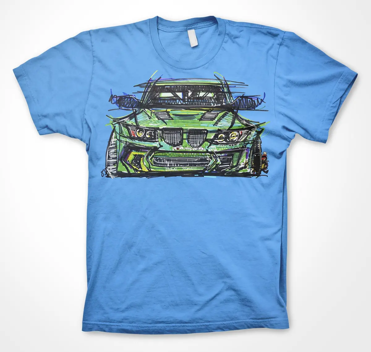 Falken Tyres BMW E92 Eurofighter Drift Design Unisex T-Shirt by Continuouscar - Image 3