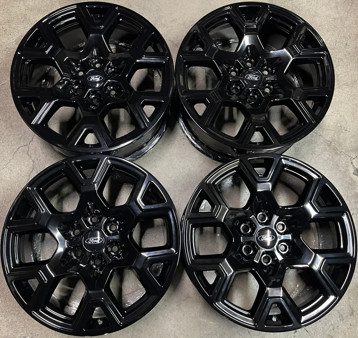 Sold Four 2025 Ford F150 Factory 20 Wheels Oem Rims Rl341007ha Gloss Black 1