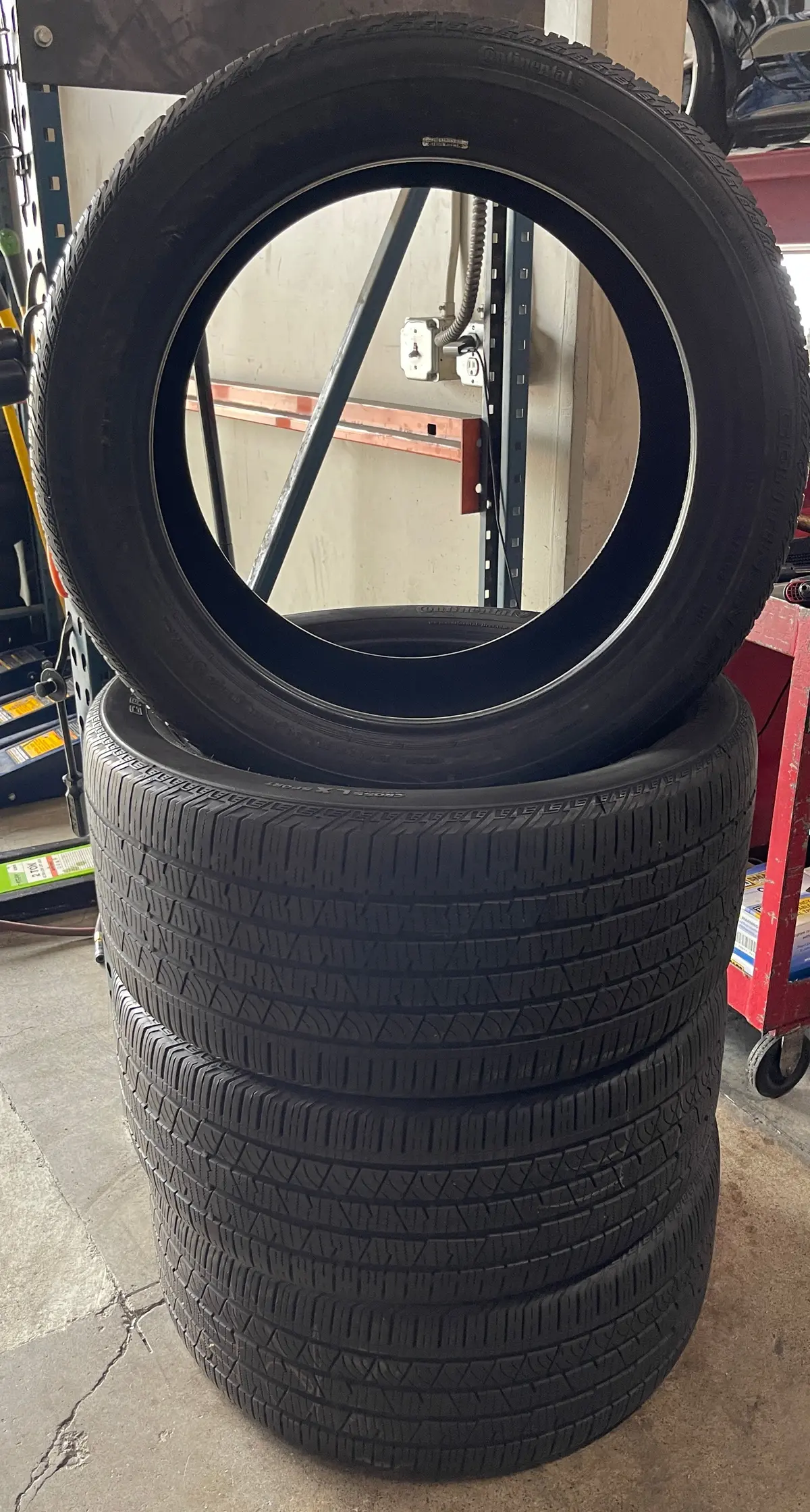 Used Set Of Continental Crosscontact Lx Sport Mo 275/45/21 70% 315/40/21 50% 1