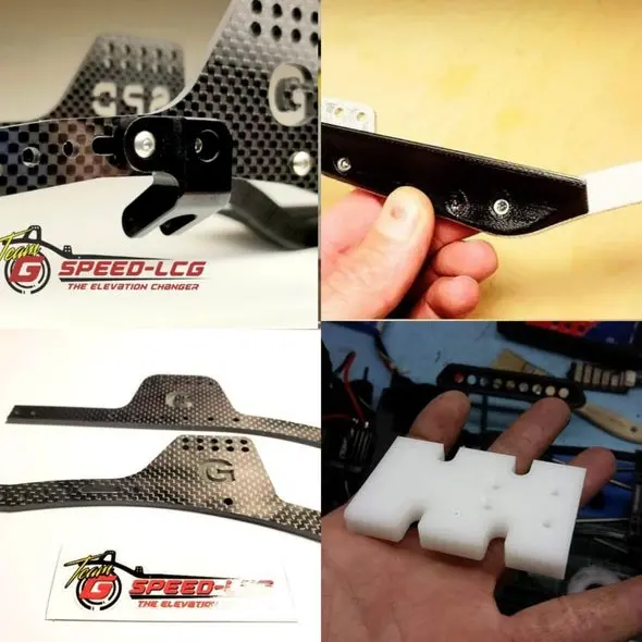 Gspeed Chassis Tgh-V3 Carbon Fiber- Package For Ar44 Type Axles 1