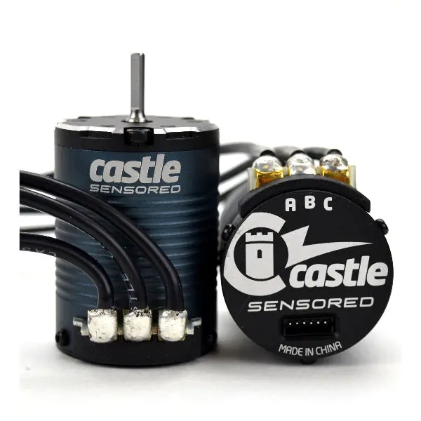 Castle 1/10 4-Pole Sensored Brushless Motor, 1406-3800Kv: 4Mm Bullet 1