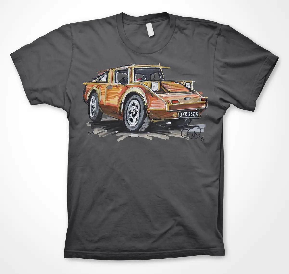 Clan Crusader Microcar Tribute T-Shirt – Paul Woodford Design - Image 7
