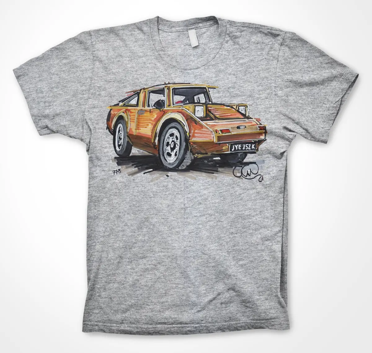 Clan Crusader Microcar Tribute T-Shirt – Paul Woodford Design - Image 8