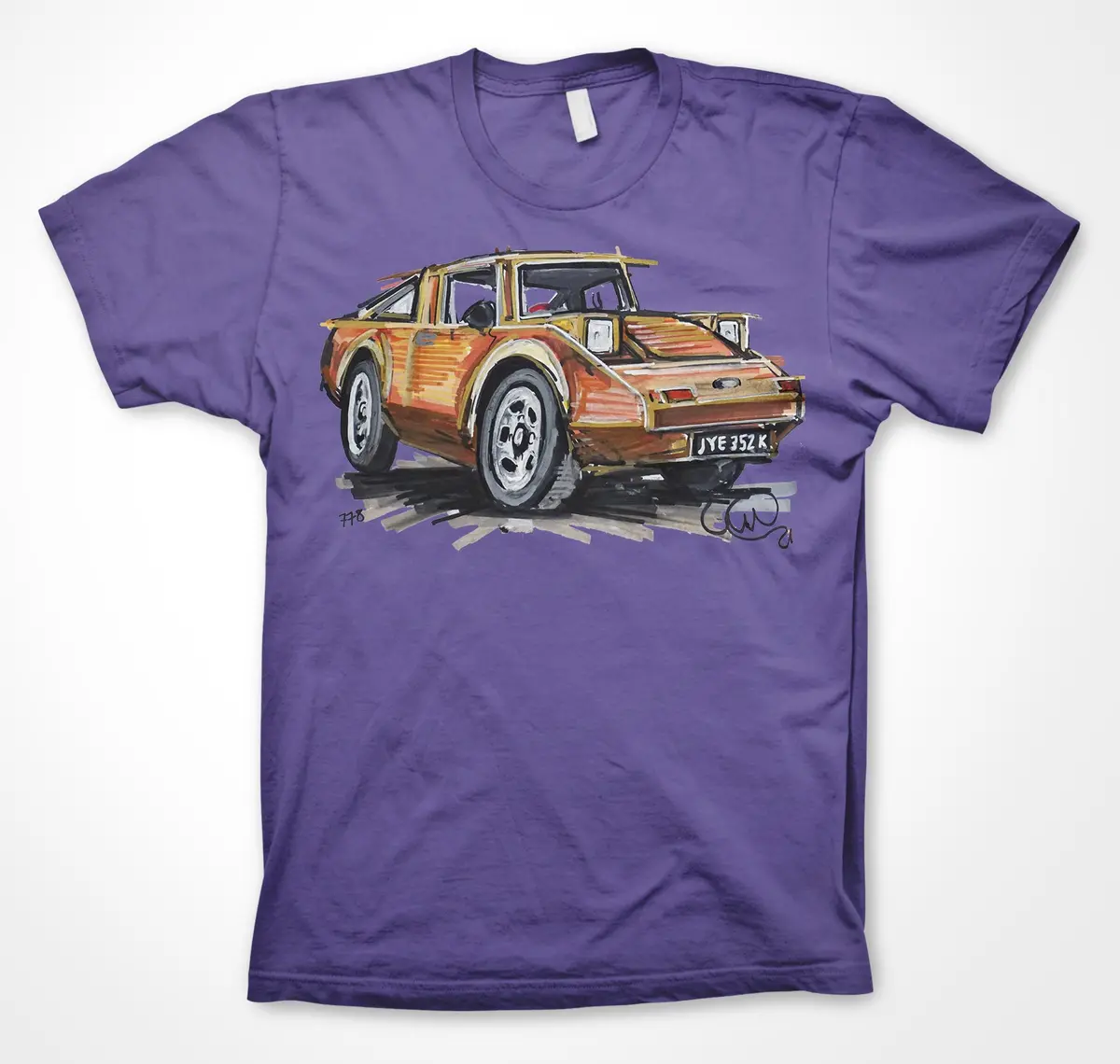 Clan Crusader Microcar Tribute T-Shirt – Paul Woodford Design - Image 9
