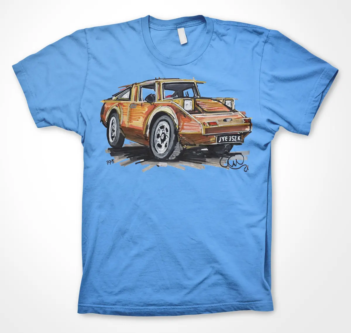 Clan Crusader Microcar Tribute T-Shirt – Paul Woodford Design - Image 4
