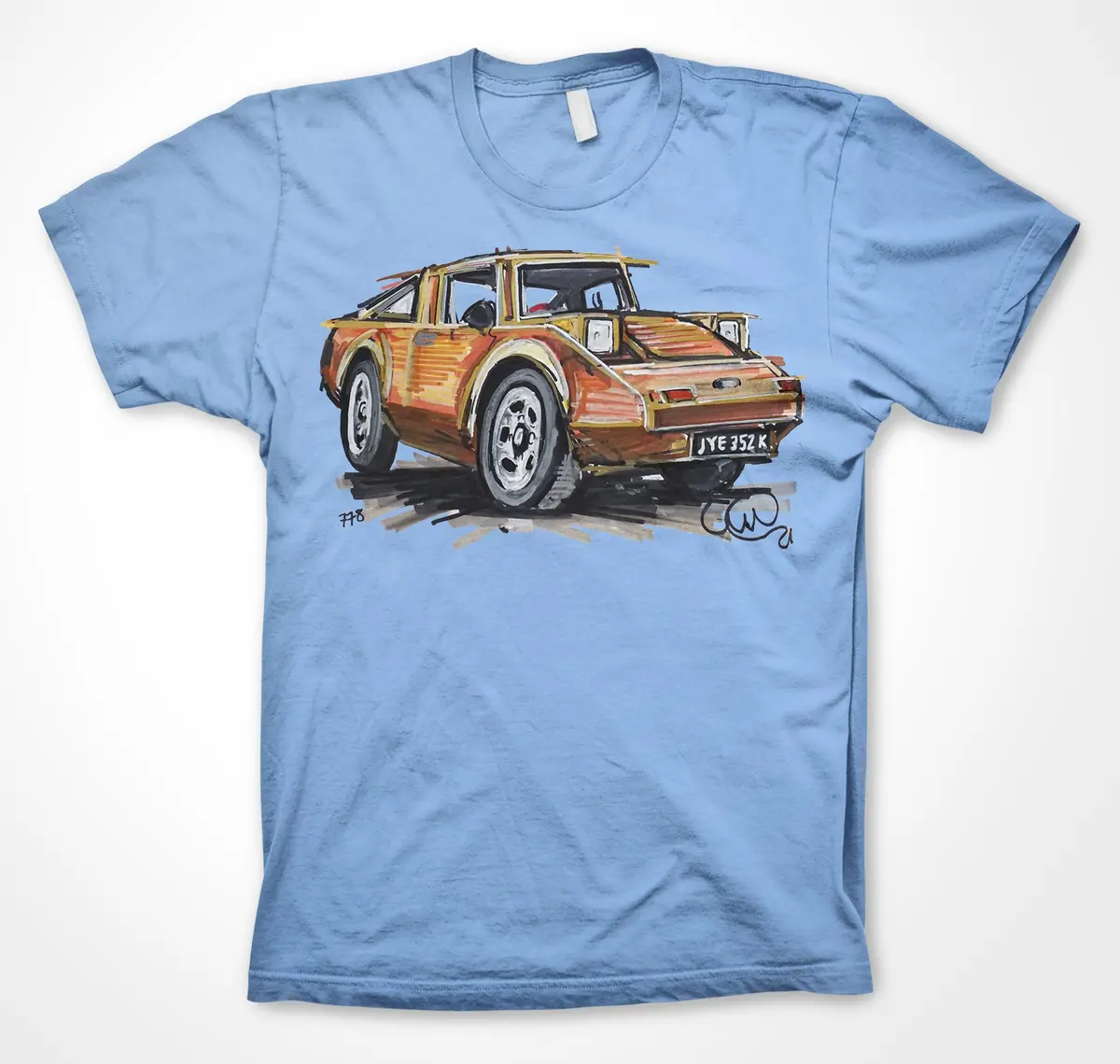 Clan Crusader Microcar Tribute T-Shirt – Paul Woodford Design - Image 6