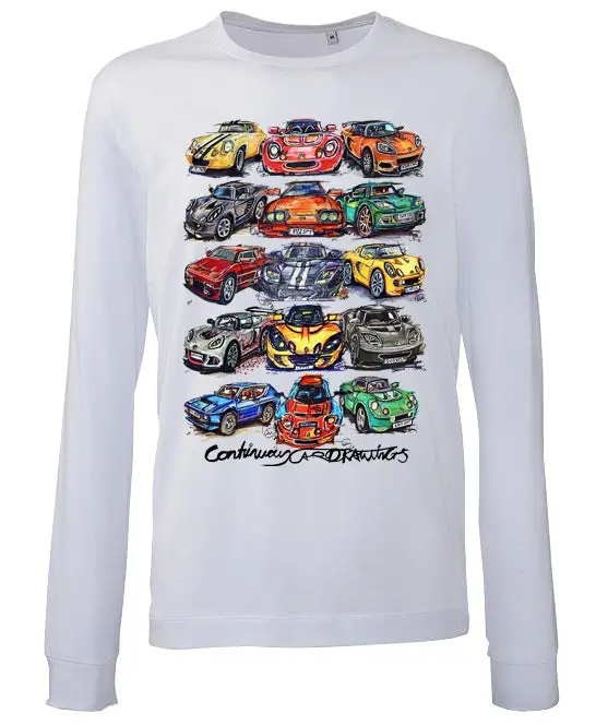 #Continuouscar Collection -  Lotus - Unisex T-Shirt - Long Sleeve 1